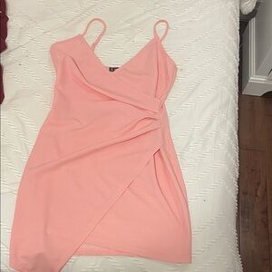 SHEIN Pink Spaghetti Strap Mini Dress